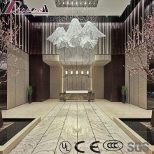 Luminária pendente para projeto de cristal New Design Luxury com Lobby